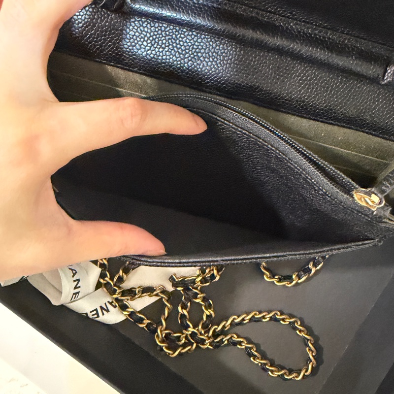 全配❤️ 香奈兒 #黑金 #荔枝皮 #leboy #woc-12