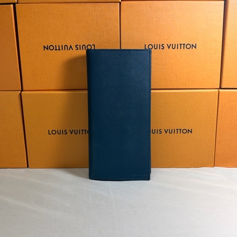 ✨近新美品 Prada 普拉達 素面深藍對開13卡零錢袋長夾