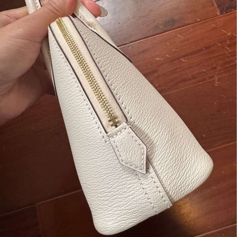 全新全配🈶購證W刻❤️ 愛馬仕 #bolide #mini #奶昔白 #山羊皮-8