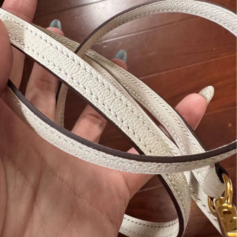 全新全配🈶購證W刻❤️ 愛馬仕 #bolide #mini #奶昔白 #山羊皮-9