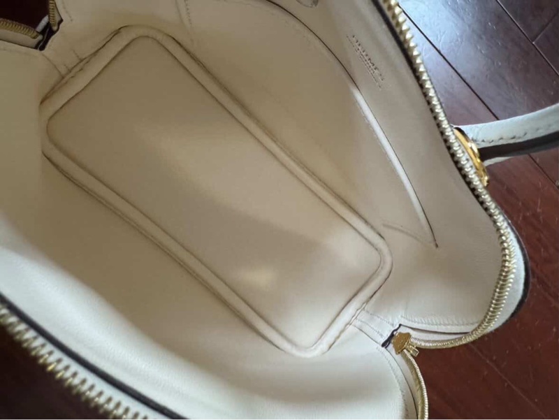 全新全配🈶購證W刻❤️ 愛馬仕 #bolide #mini #奶昔白 #山羊皮-13