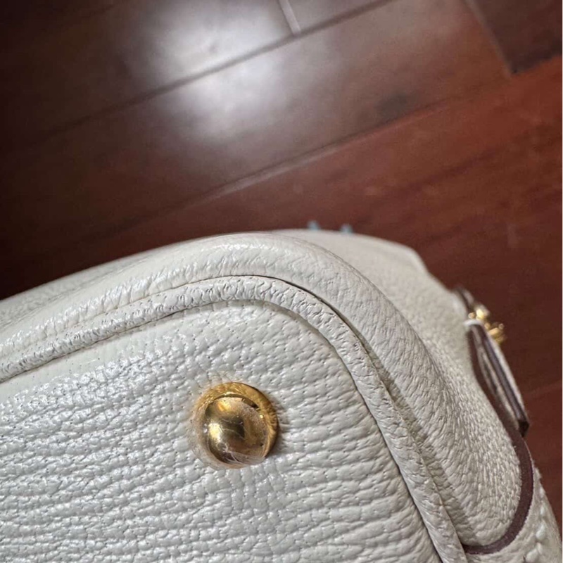 全新全配🈶購證W刻❤️ 愛馬仕 #bolide #mini #奶昔白 #山羊皮-16