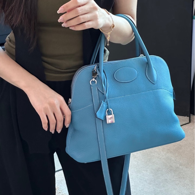 超便宜❤️ 愛馬仕 #bolide31 #牛仔藍 #TC皮 #銀扣-0