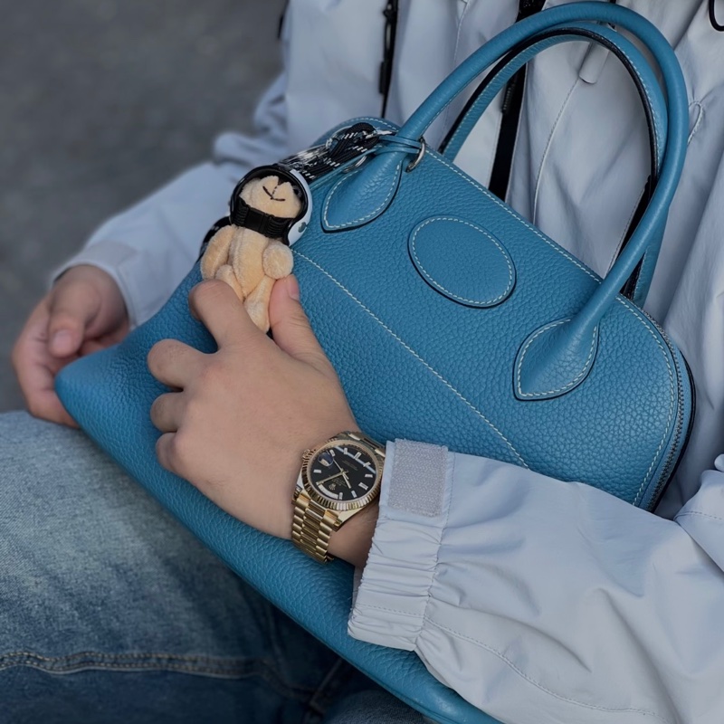 超便宜❤️ 愛馬仕 #bolide31 #牛仔藍 #TC皮 #銀扣-4