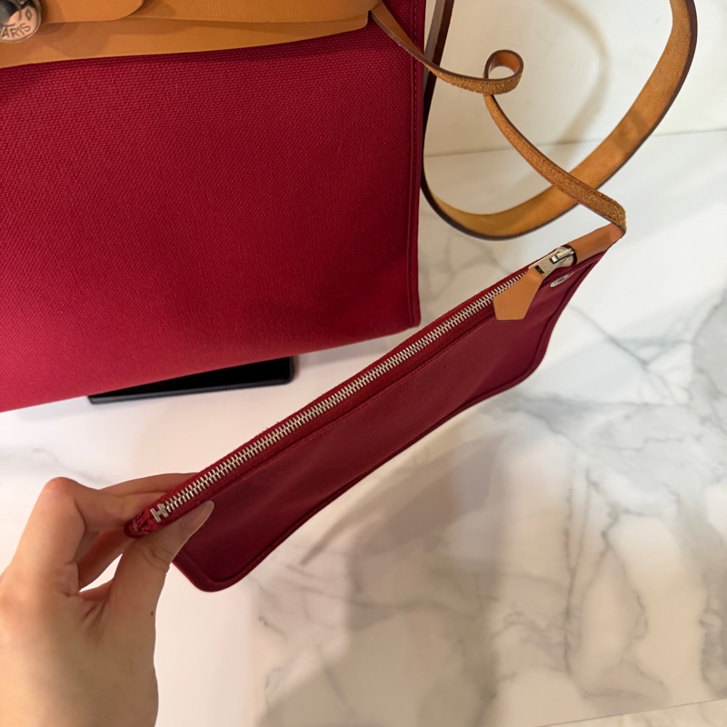 🈶購證❤️ 愛馬仕 #herbag31 #紅色 #棕色 #肩背包-6