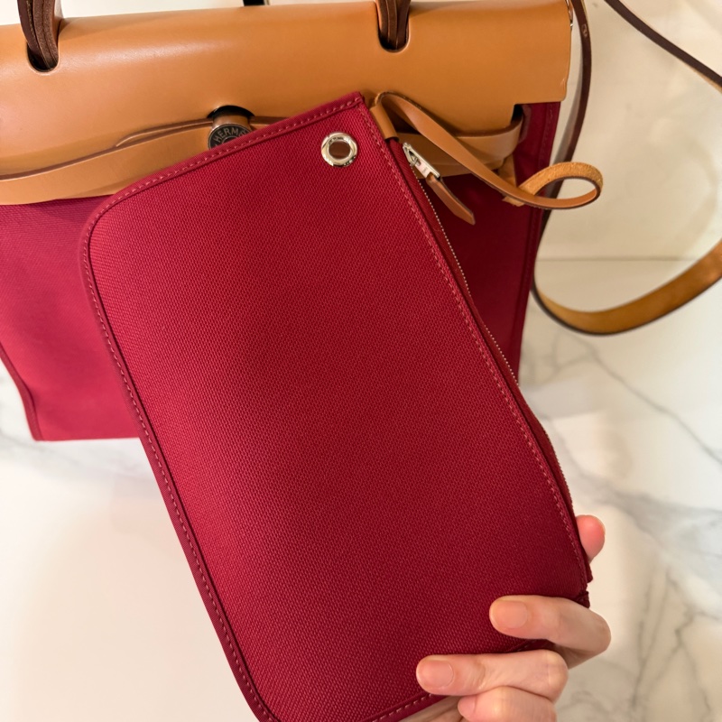 🈶購證❤️ 愛馬仕 #herbag31 #紅色 #棕色 #肩背包-8