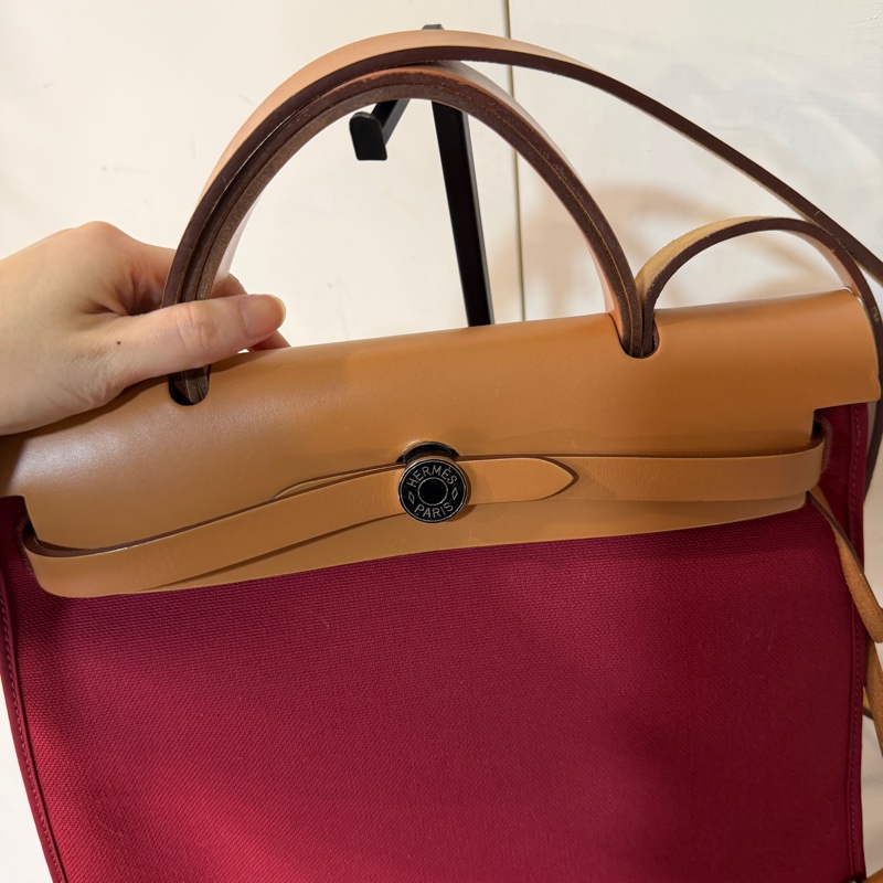 🈶購證❤️ 愛馬仕 #herbag31 #紅色 #棕色 #肩背包-9