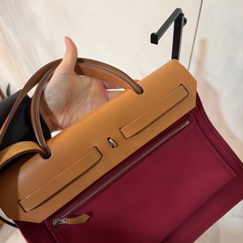 🈶購證❤️ 愛馬仕 #herbag31 #紅色 #棕色 #肩背包-10