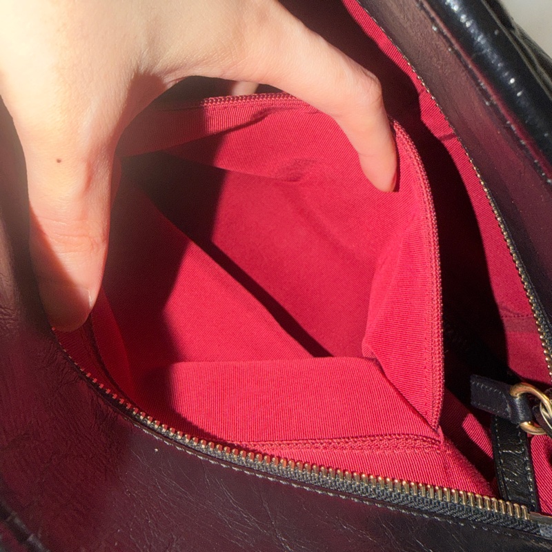 全新全配❤️ 香奈兒 #黑金 #流浪包 #油蠟皮 #托特包-14