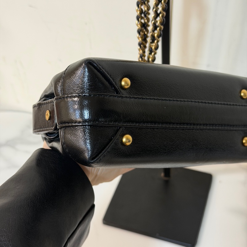 全新全配❤️晶片款❤️ 香奈兒 #黑金 #醫生包 #24A新款 #kelly-13