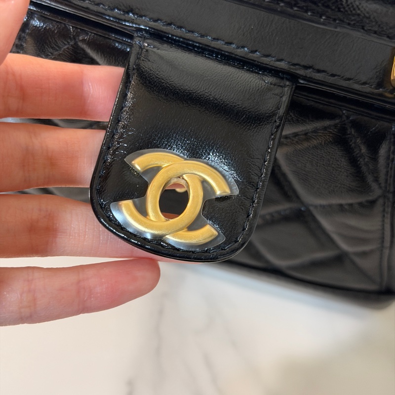 全新全配❤️晶片款❤️ 香奈兒 #黑金 #醫生包 #24A新款 #kelly-14