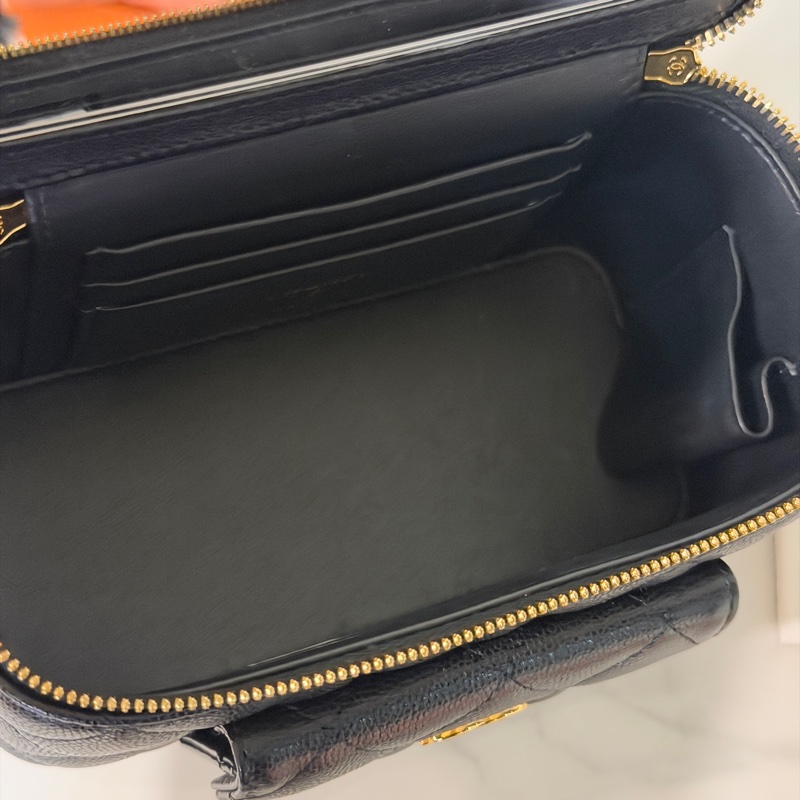 全新全配❤️晶片款❤️ 香奈兒 #黑金 #荔枝皮 #炸藥包 #長盒子-9