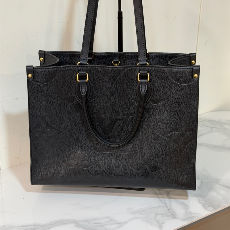 🈶購證❤️ #黑色 #onthego #全皮 #中號-2