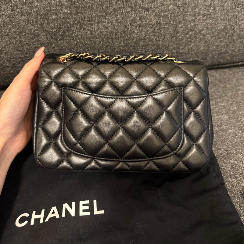 全新全配🈶21年購證❤️ 香奈兒 #黑金 #cf20 #mini #經典款-2