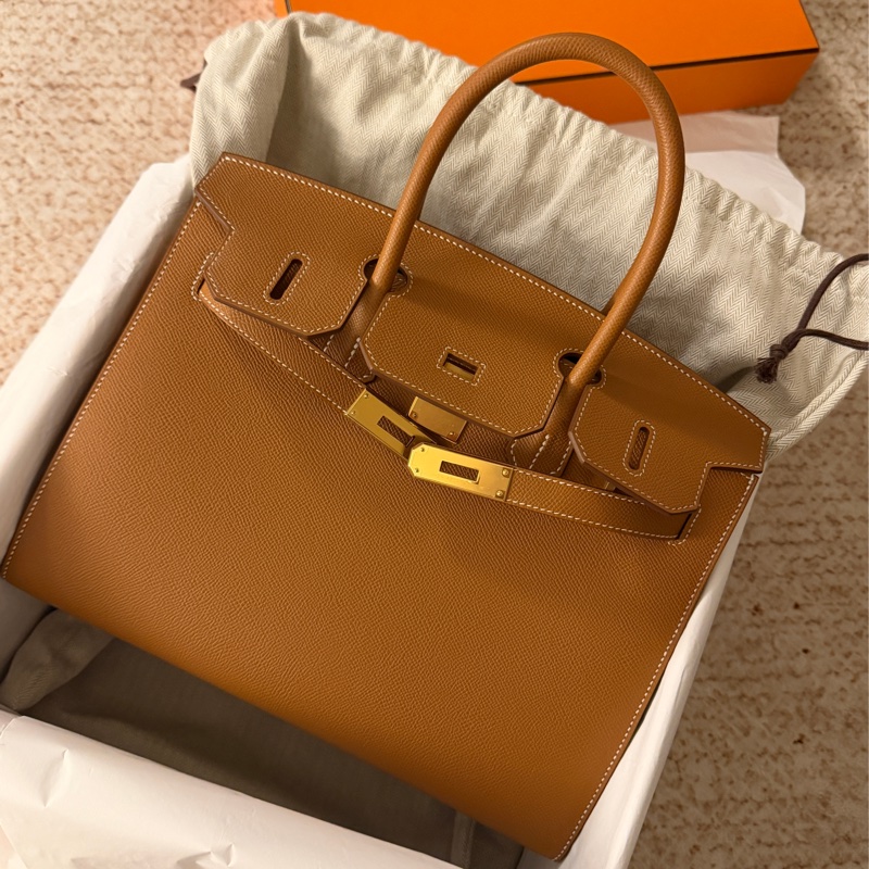 愛馬仕birkin30金棕金 外縫-0