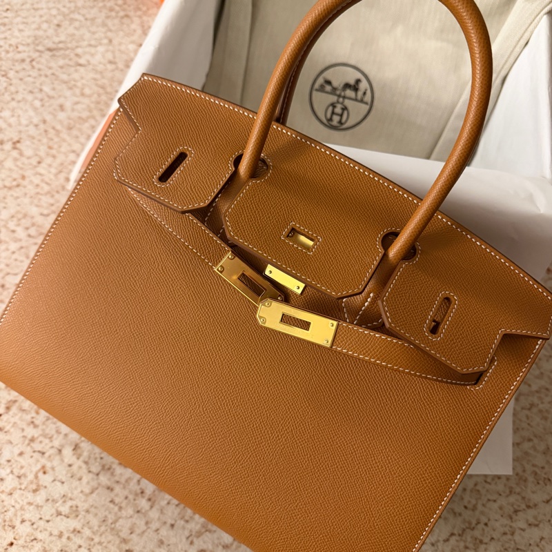 愛馬仕birkin30金棕金 外縫-1