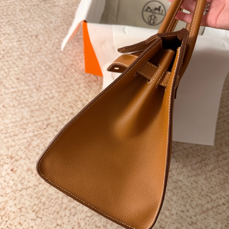愛馬仕birkin30金棕金 外縫-2