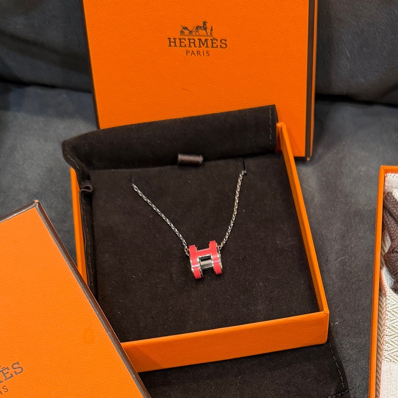 全配❤️ 愛馬仕 #紅色 #popH #大H #項鍊-2
