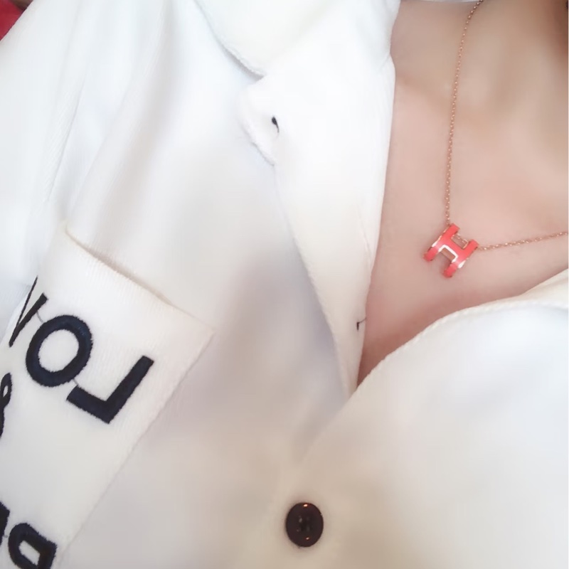 全配❤️ 愛馬仕 #紅色 #popH #大H #項鍊-4