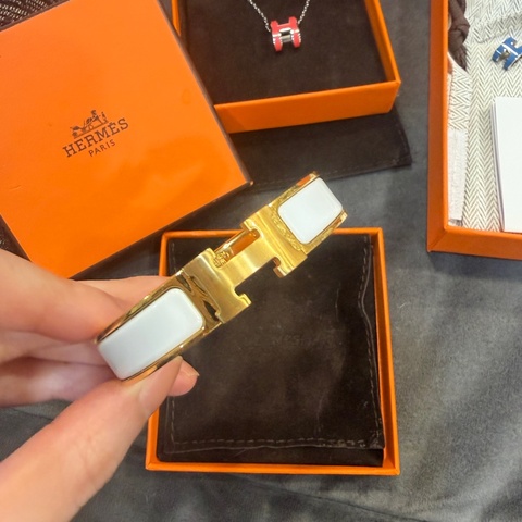 全配❤️ 愛馬仕 #白金 #clicH #手鐲 #pm