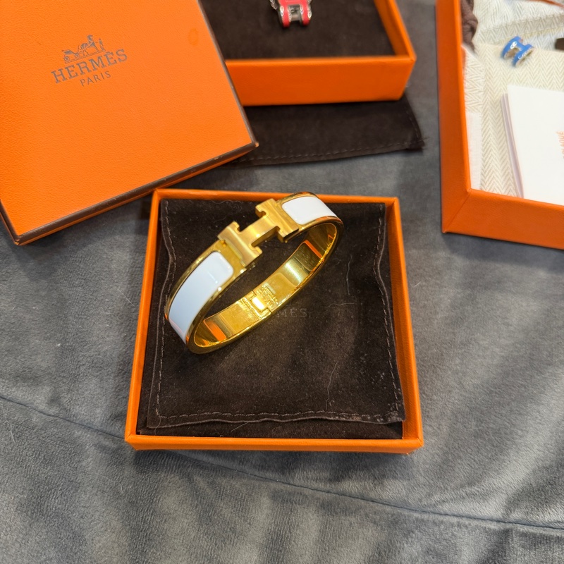 全配❤️ 愛馬仕 #白金 #clicH #手鐲 #pm-1