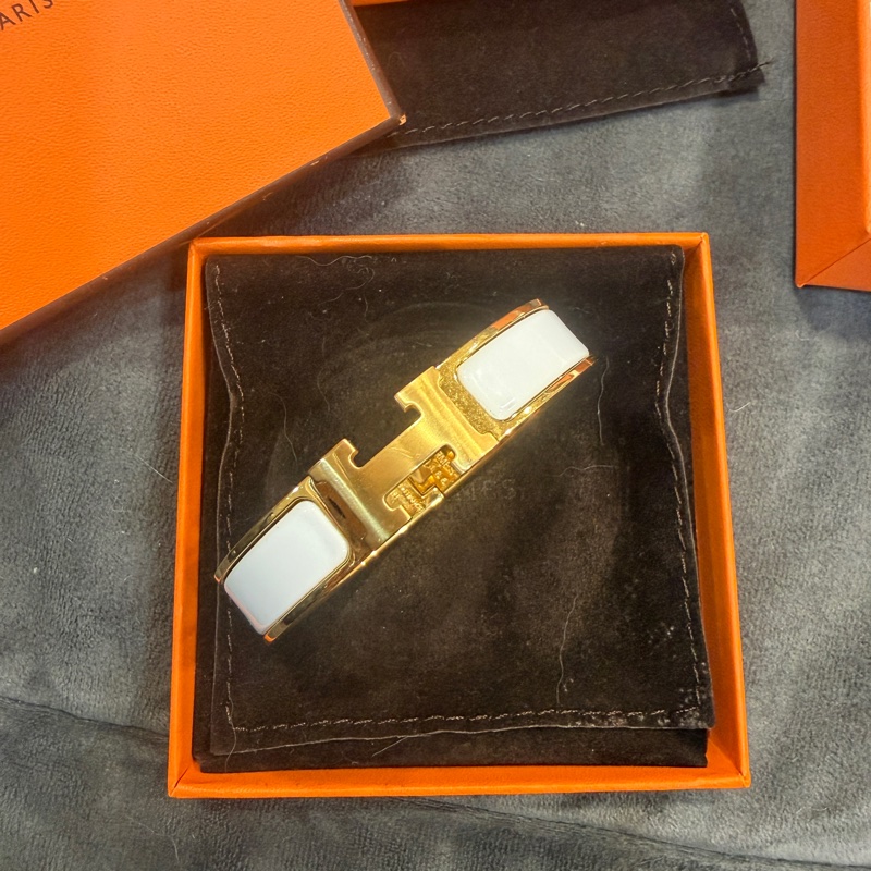 全配❤️ 愛馬仕 #白金 #clicH #手鐲 #pm-2