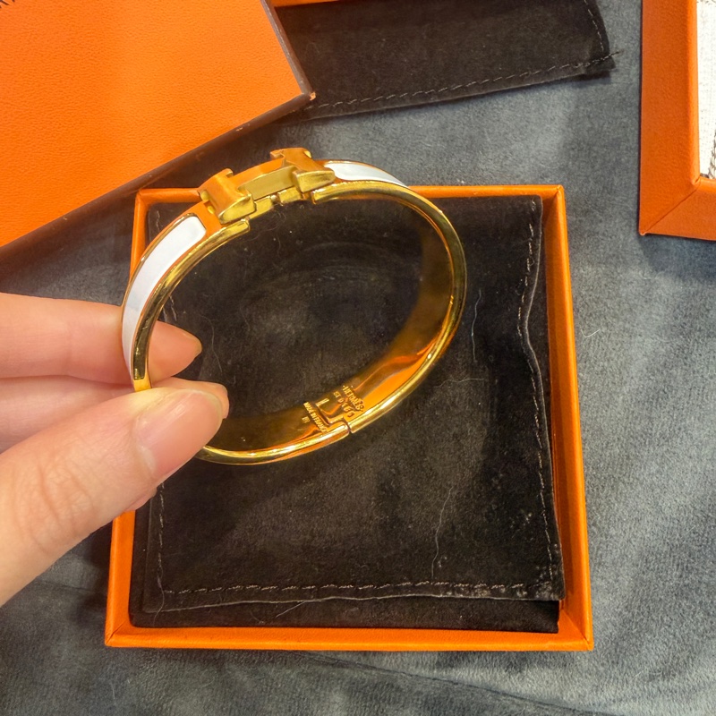 全配❤️ 愛馬仕 #白金 #clicH #手鐲 #pm-3