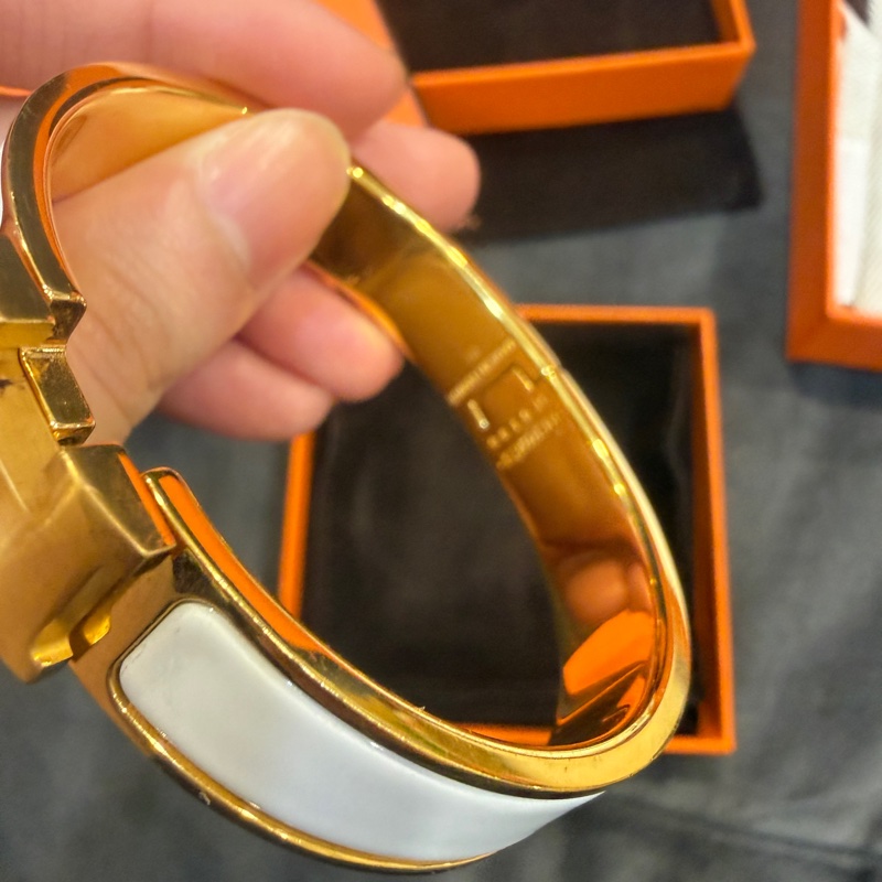 全配❤️ 愛馬仕 #白金 #clicH #手鐲 #pm-6