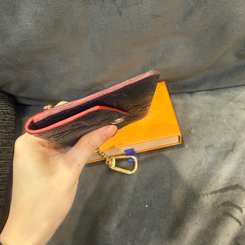 全配❤️ lv #荔枝牛皮 #深藍色 #零錢包 #鑰匙包-4