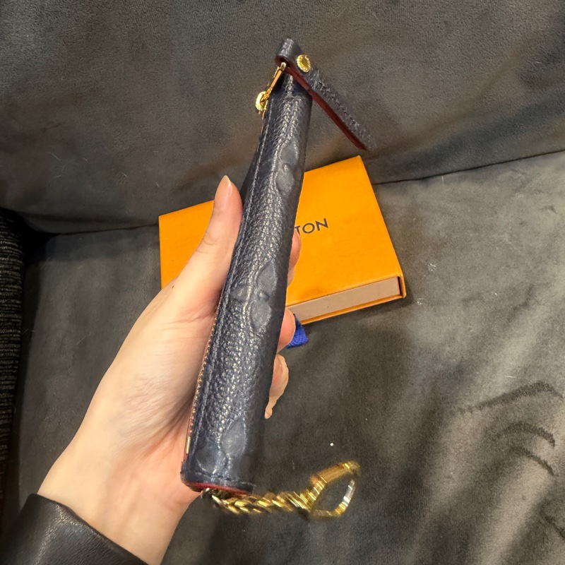 全配❤️ lv #荔枝牛皮 #深藍色 #零錢包 #鑰匙包-6
