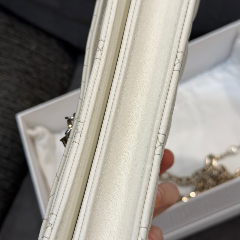 全新全配❤️ #dior #白金 #戴妃系列 #藤格紋 #牛皮 #woc-10