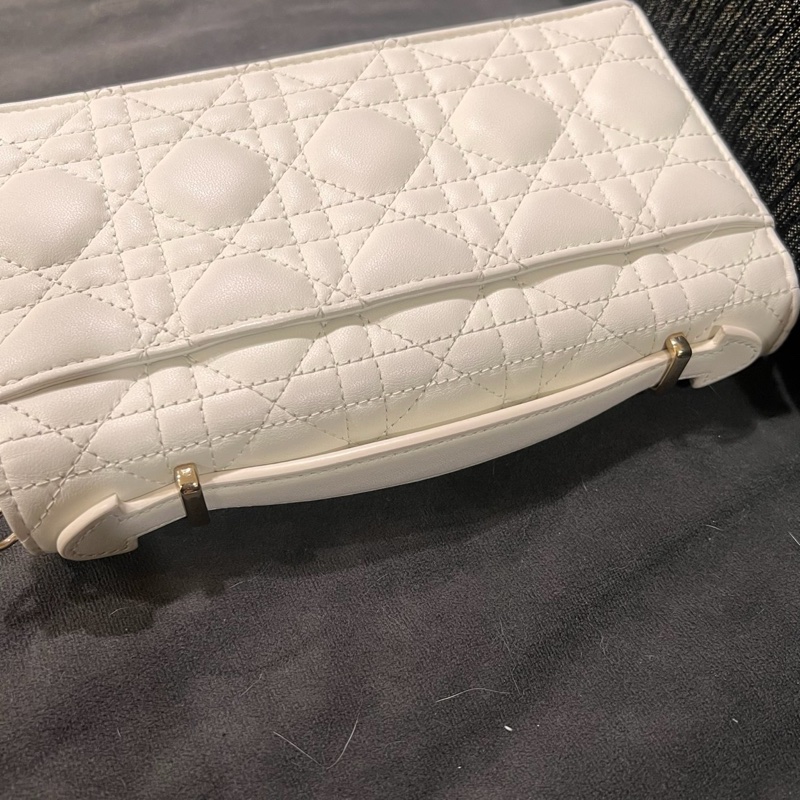 全新全配❤️ #dior #白金 #戴妃系列 #藤格紋 #牛皮 #woc-14