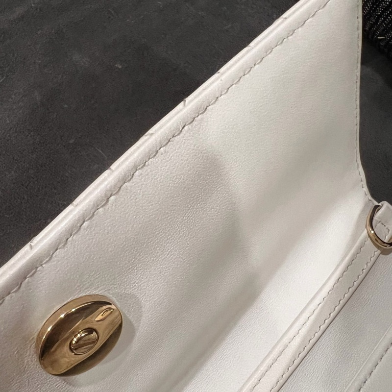 全新全配❤️ #dior #白金 #戴妃系列 #藤格紋 #牛皮 #woc-17