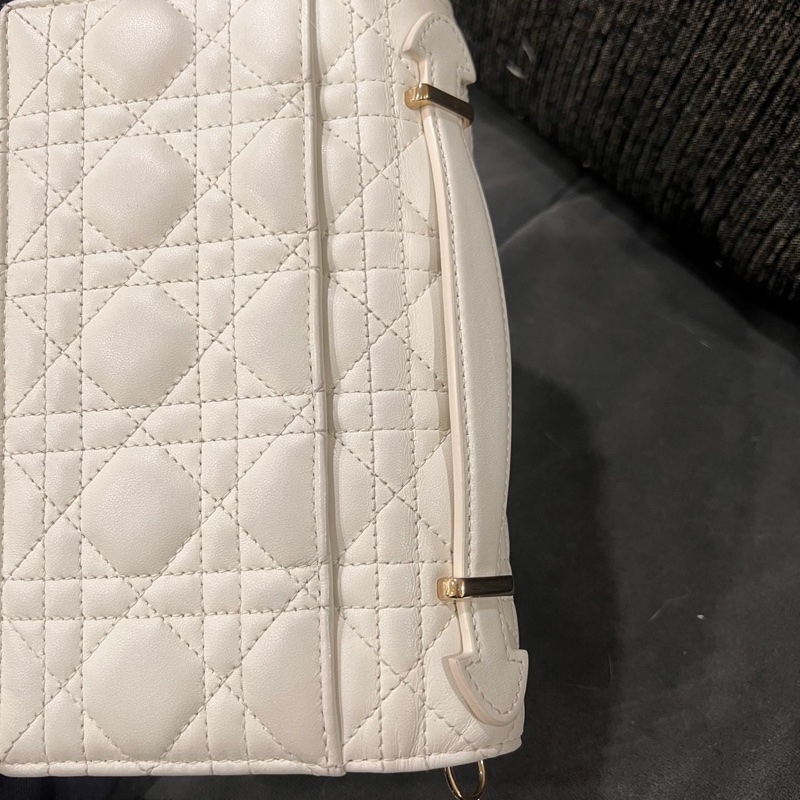 全新全配❤️ #dior #白金 #戴妃系列 #藤格紋 #牛皮 #woc-21