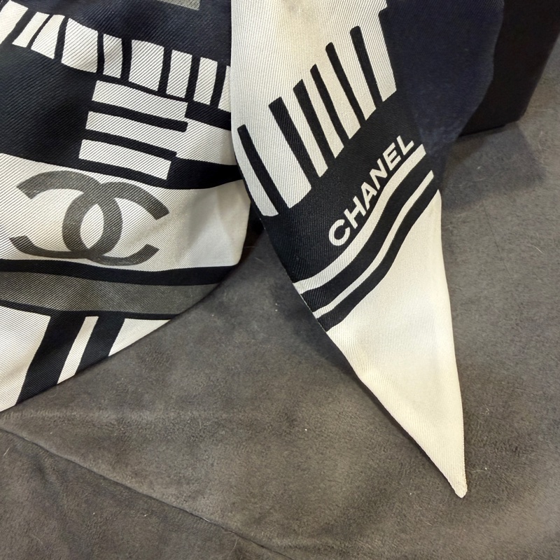 🈶購證❤️多功能✅香奈兒 #絲巾 #髮帶 #髮圈 #髮飾-5