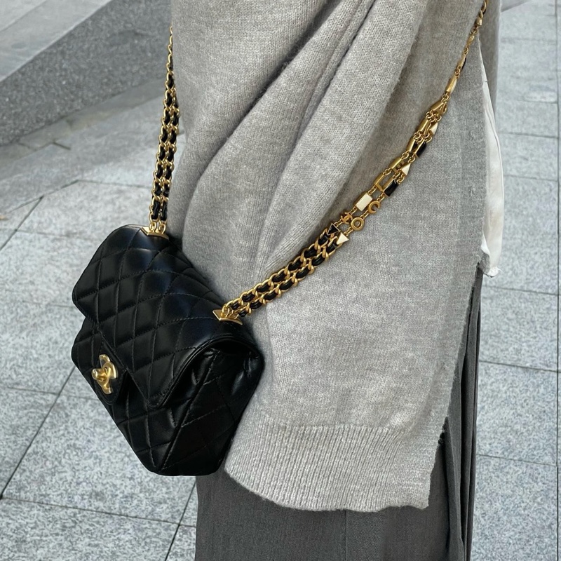 ✨Chanel 22B琺瑯扣 方胖子 99新 全套日本購證🤍-1