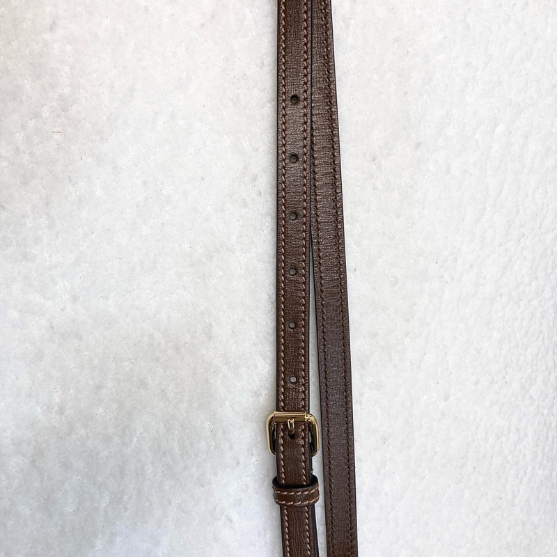 Gucci 古馳 GG Retro琴譜 Mini Tote GG Supreme老花帆布 烏木色牛皮 Interlocking G迷你托特斜背包 671623-29