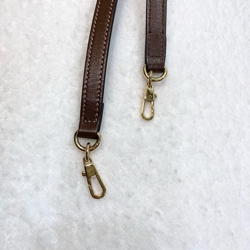 Gucci 古馳 GG Retro琴譜 Mini Tote GG Supreme老花帆布 烏木色牛皮 Interlocking G迷你托特斜背包 671623-31