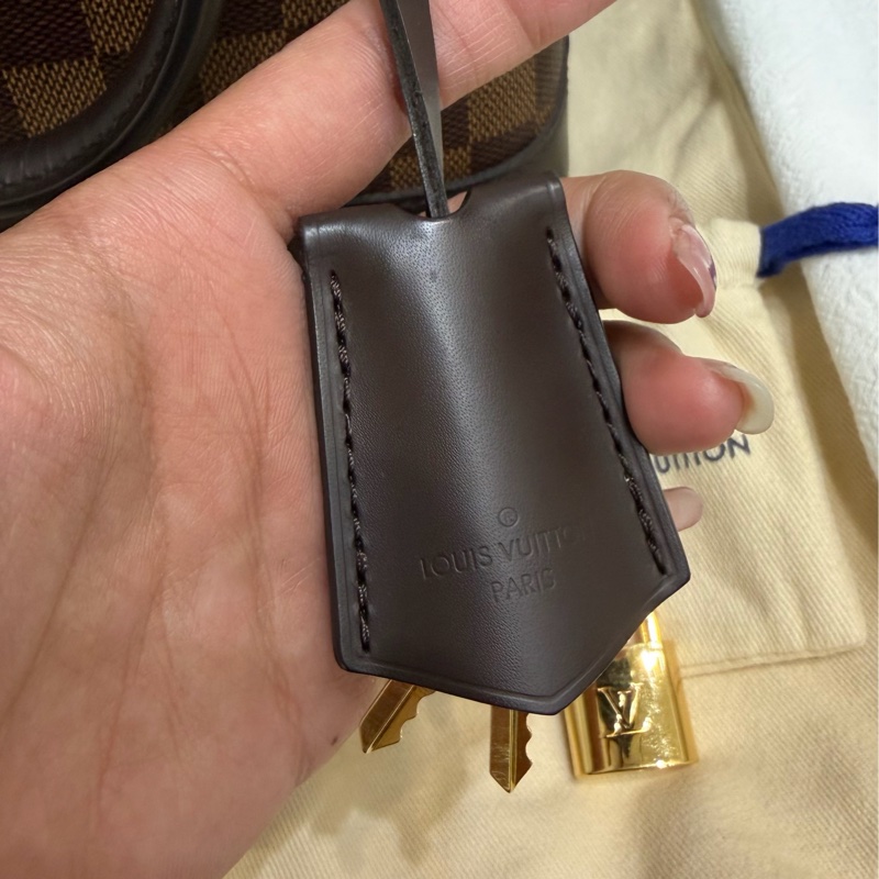 LV BB經典棋盤格貝殼包(可斜背、可手提）-6