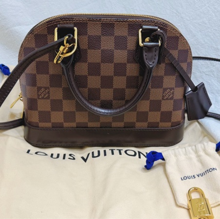 LV BB經典棋盤格貝殼包(可斜背、可手提）-11