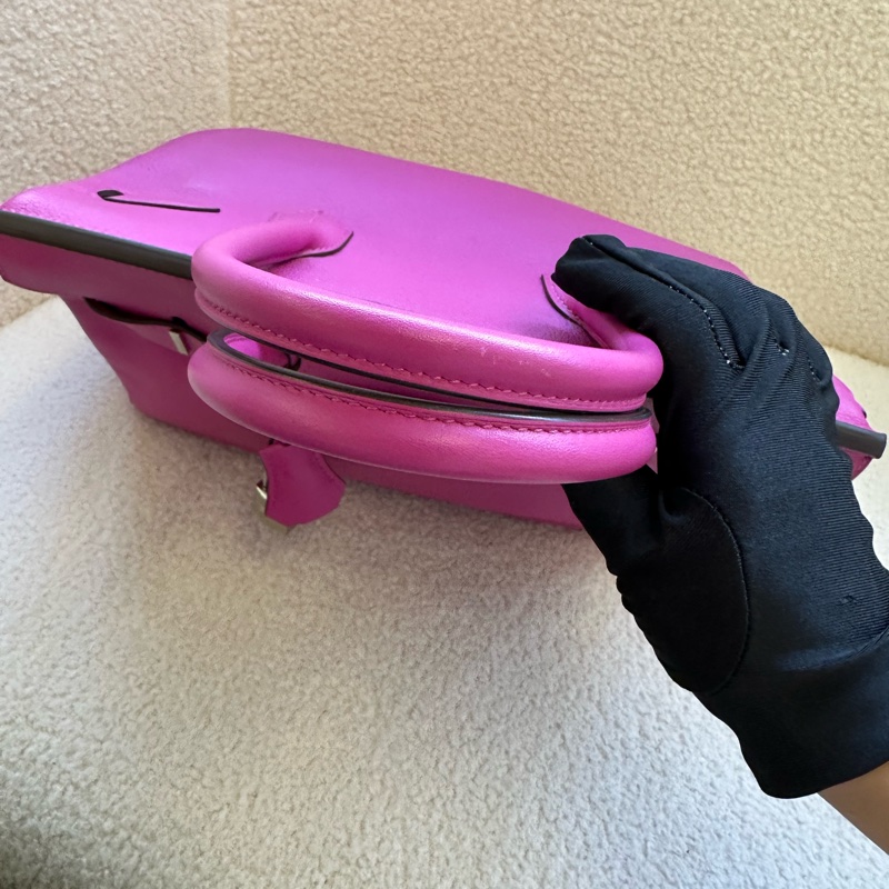 HERMES 愛馬仕 Birkin 30 玫瑰紫粉 銀扣 Togo皮 C刻-4