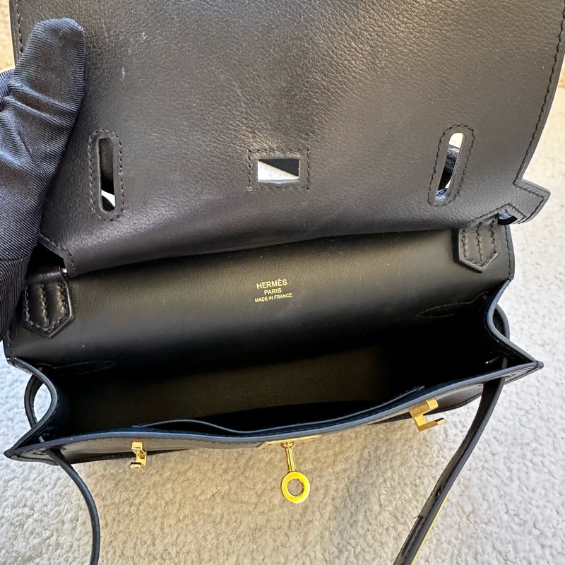 HERMES愛馬仕黑金吉普賽K刻單包（2025年）-15