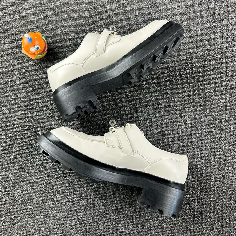 Hermes愛馬仕白色樂福鞋 尺碼38.5-3