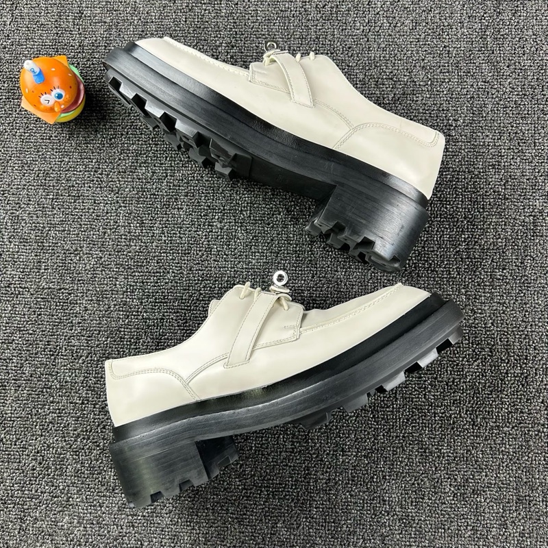 Hermes愛馬仕白色樂福鞋 尺碼38.5-11