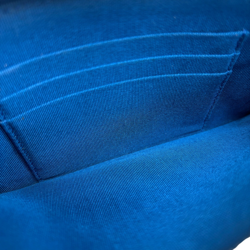 藍色 菱格紋 羊皮 Small Clutch With Chain 肩背包 無卡【CHANEL 香奈兒】 A82527-4