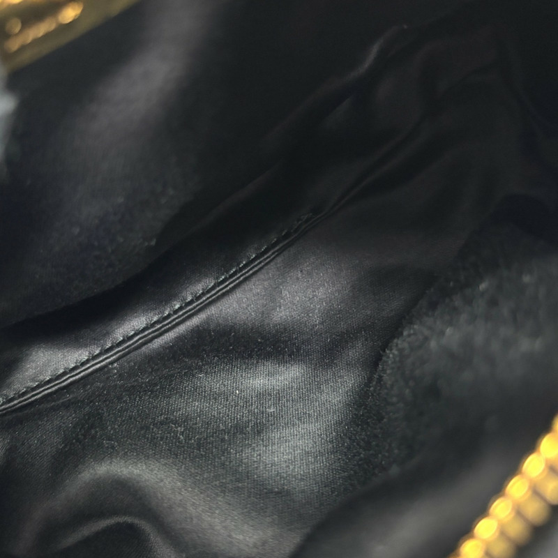 黑色 羊皮 Miu Spirit Matelasse Mini 肩背包【MIU MIU 繆繆】 5NE844-4