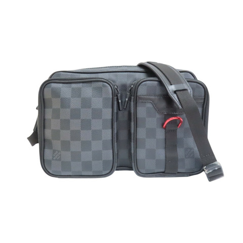 灰色 棋盤格帆布 Utility Messenger 肩背包【LOUIS VUITTON LV 路易威登】 N40280