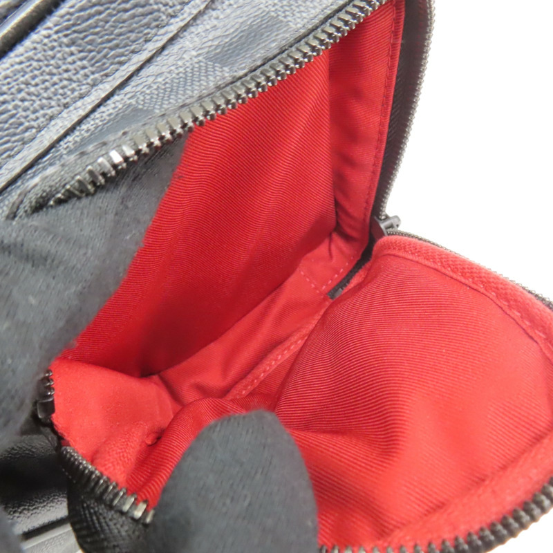 灰色 棋盤格帆布 Utility Messenger 肩背包【LOUIS VUITTON LV 路易威登】 N40280-7