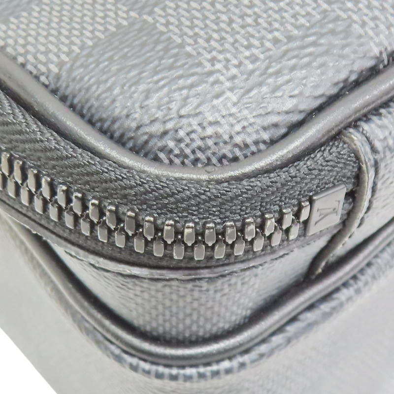 灰色 棋盤格帆布 Utility Messenger 肩背包【LOUIS VUITTON LV 路易威登】 N40280-12