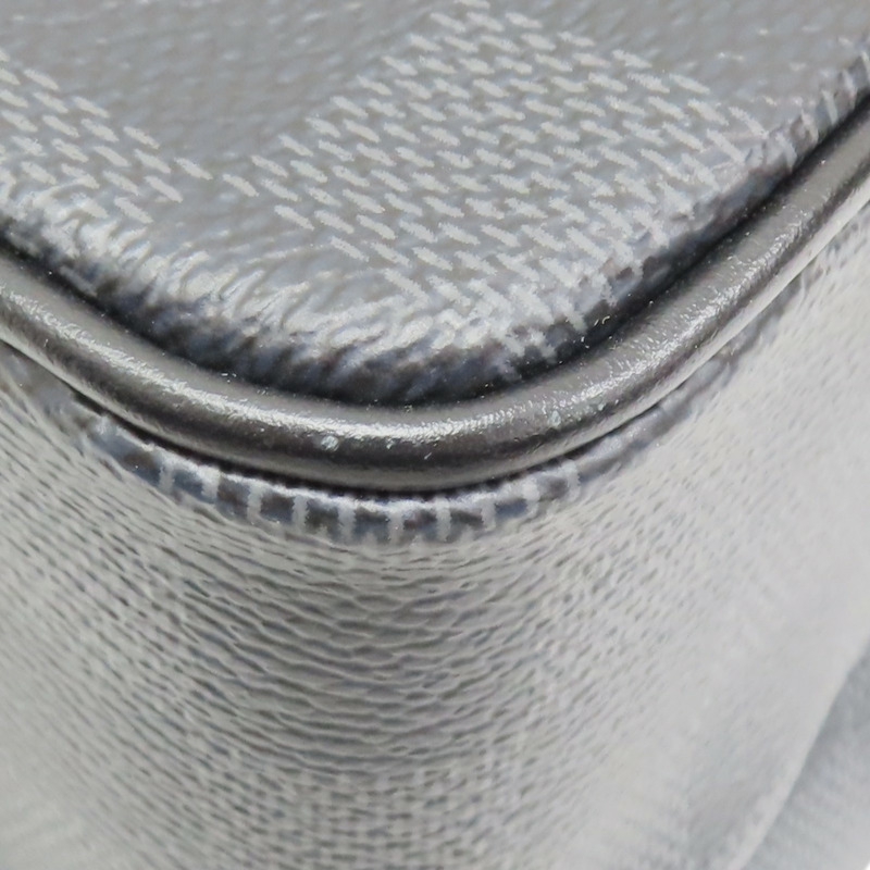 灰色 棋盤格帆布 Utility Messenger 肩背包【LOUIS VUITTON LV 路易威登】 N40280-14